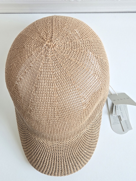New Wyeth Paula Mesh Breathable Adjustable Packable UPF 50+ Camel Hat O/S NWT